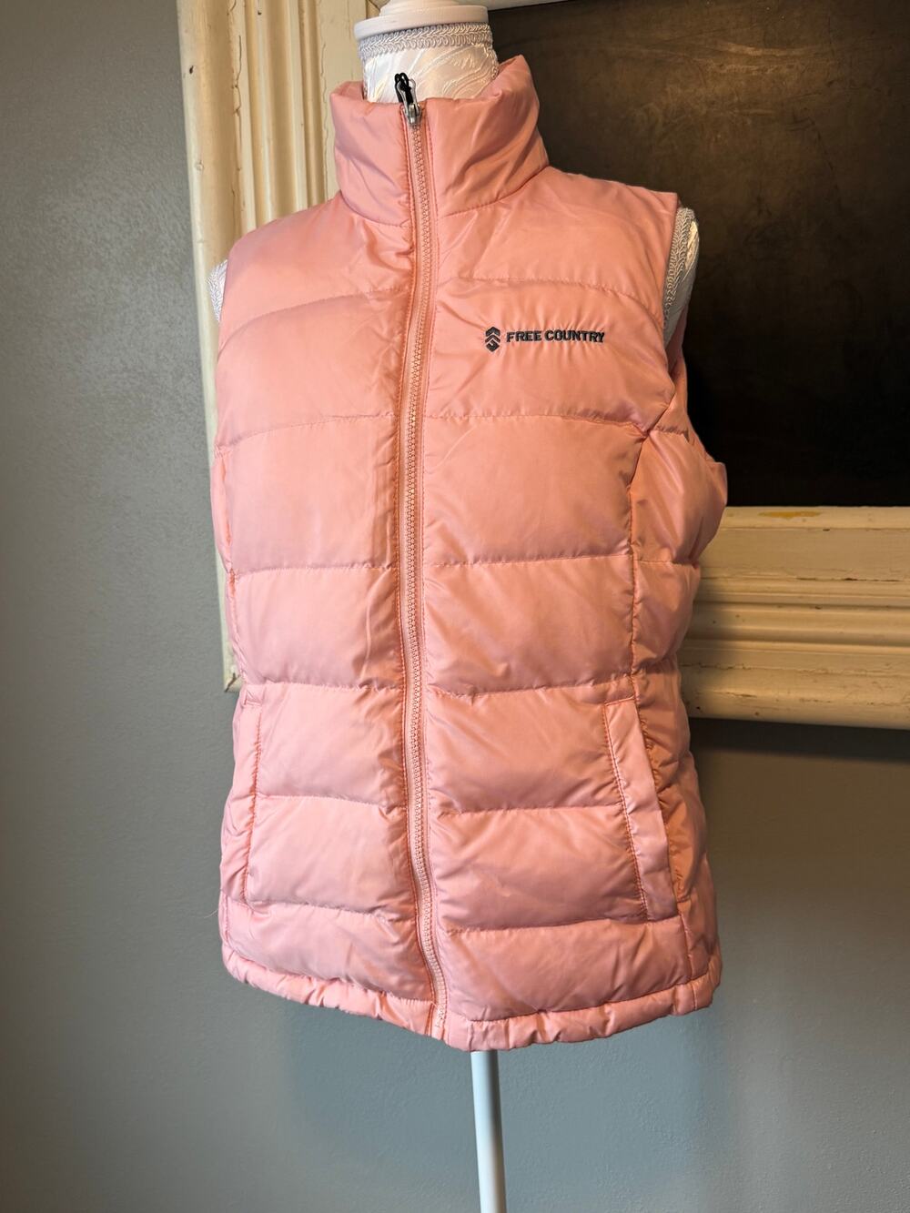 Free Country Pink puffer vest